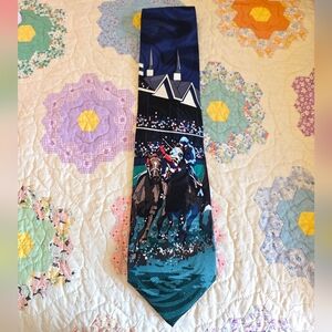 Vintage LIMITED Edition WE AR TIES Kentucky DERBY Horse Tie